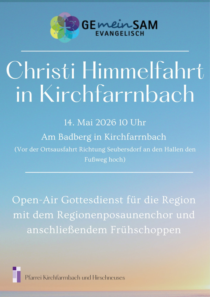 Himmelfahrtsgottesdienst Region Süd 2026
