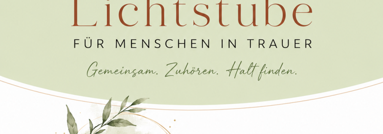 Plakat mit Kerze und Zweig