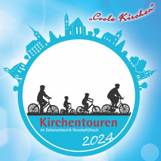 Logo Kirchentouren 2024 in NEA in Blautönen