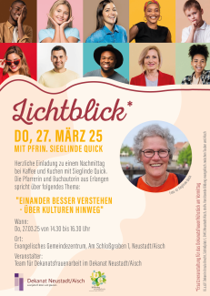 Plakat zur Verantstaltung Lichtblick* im März 2025