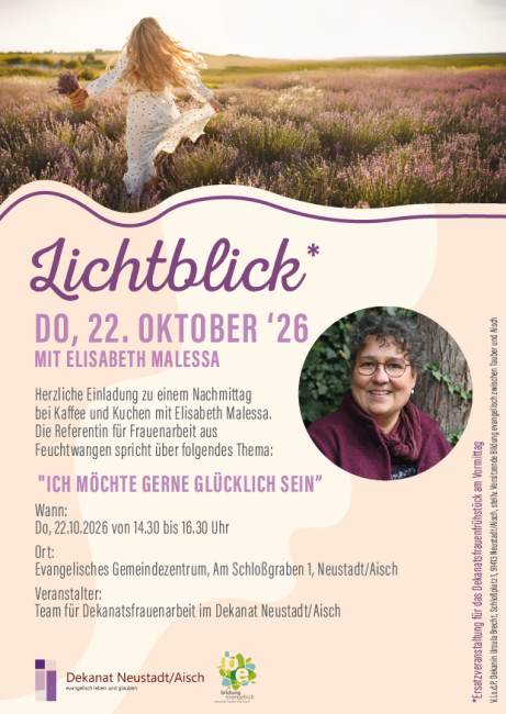 Plakat Lichtblicj am 22. Oktober 2026